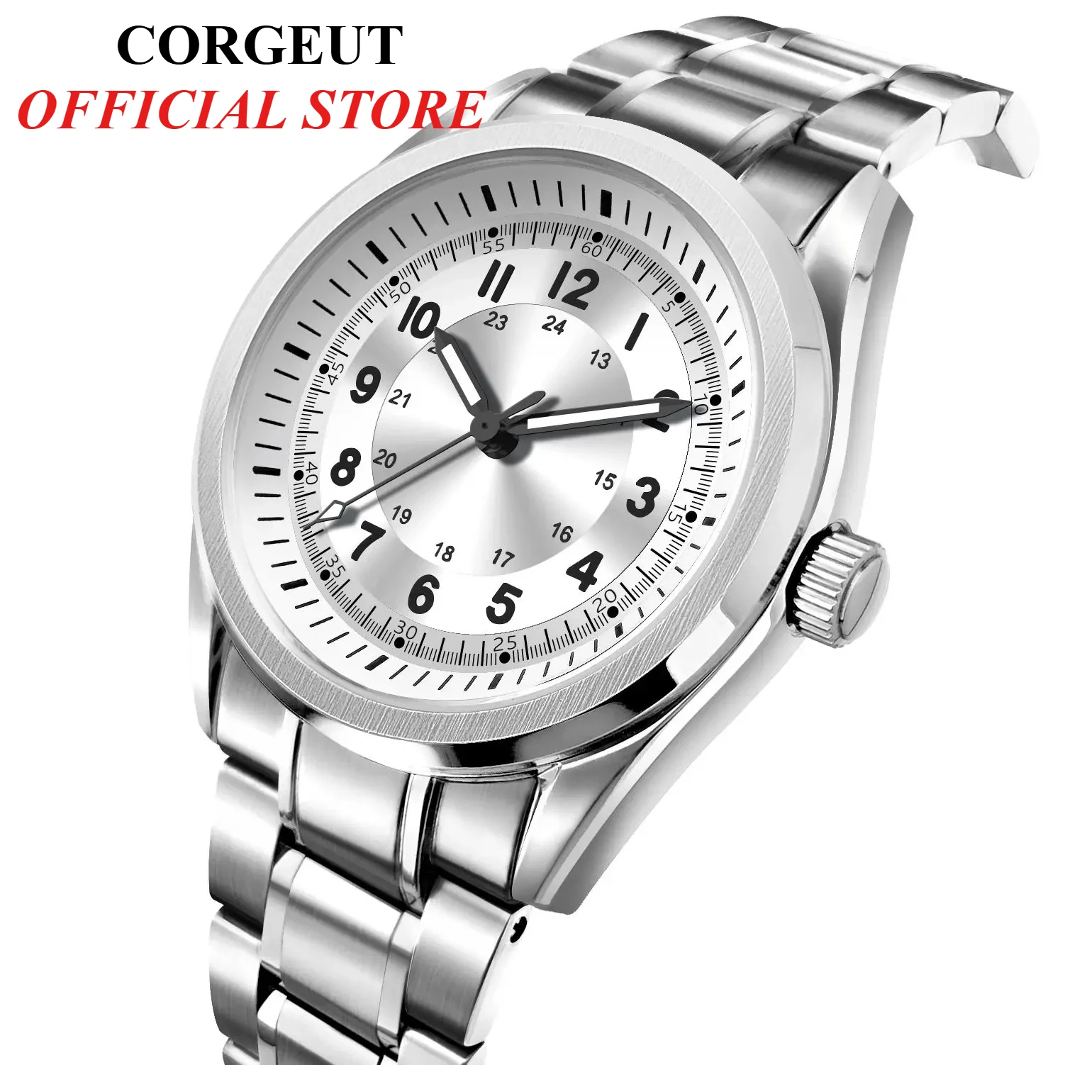 40MM CORGEUT Luxury Automatic Mechanical Wristwatch For Men NH35 Sapphire Waterproof Diver Clock relojes addiesdive watches
40MM CORGEUT Luxury Automatic Mechanical Wristwatch For Men NH35 Sapphire Waterproof Diver Clock relojes addiesdive watches