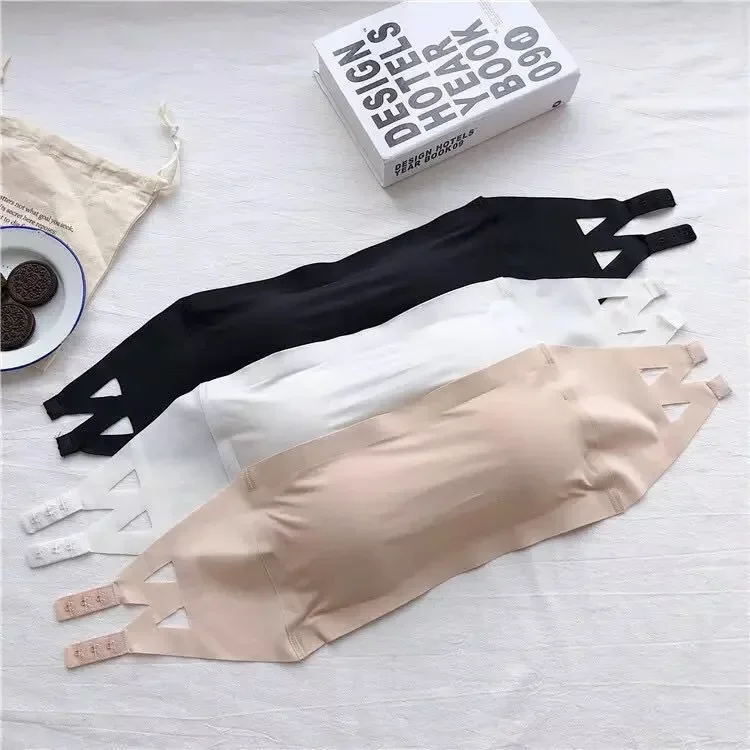 Ice Silk Underwear Girl Beauty Back No Traces No Slip Top Beauty Strap Chest Cushion Chest Hollow-out Strapless Line Push Up
Ice Silk Underwear Girl Beauty Back No Traces No Slip Top Beauty Strap Chest Cushion Chest Hollow-out Strapless Line Push Up