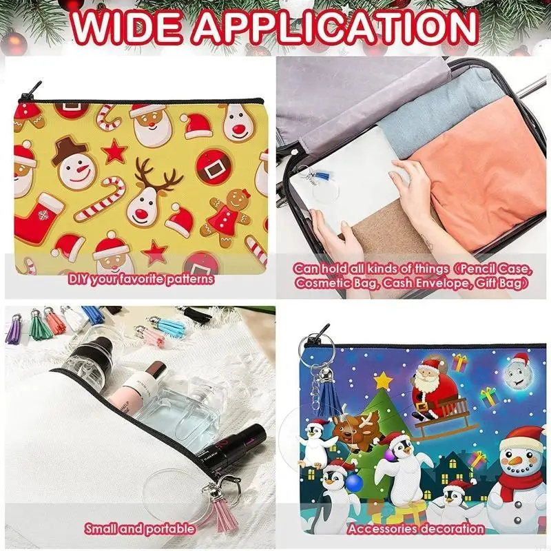 Thermal Transfer Blank Cosmetic Bag Zipper Clutch Bag Thickened Storage Bag Sublimation Blank Travel Pencil for Case
Thermal Transfer Blank Cosmetic Bag Zipper Clutch Bag Thickened Storage Bag Sublimation Blank Travel Pencil for Case