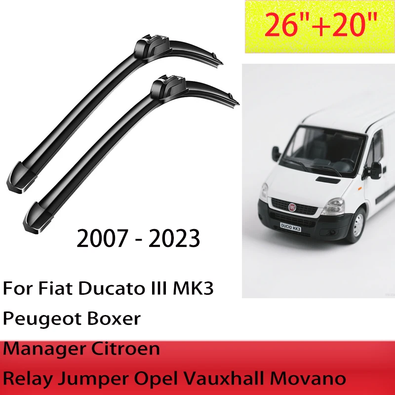 Front Windshield Wiper Blade For Fiat Ducato III MK3 Peugeot Boxer Manager Citroen Relay Jumper Opel Vauxhall Movano 2007 - 2023
Front Windshield Wiper Blade For Fiat Ducato III MK3 Peugeot Boxer Manager Citroen Relay Jumper Opel Vauxhall Movano 2007 - 2023