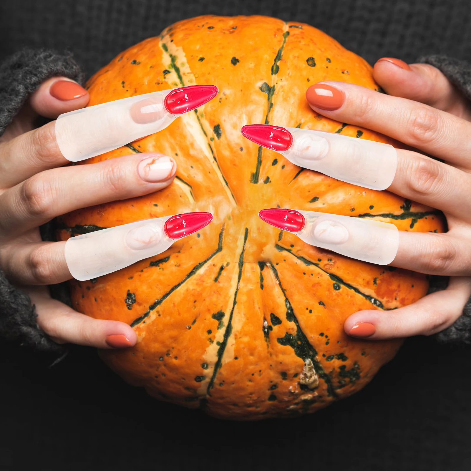 10pcs Glowing Halloween Fake Finger Nails Witch Costume Props Cosplay Party Supplies Spooky Fingernail Covers Glow In The Dark
10pcs Glowing Halloween Fake Finger Nails Witch Costume Props Cosplay Party Supplies Spooky Fingernail Covers Glow In The Dark