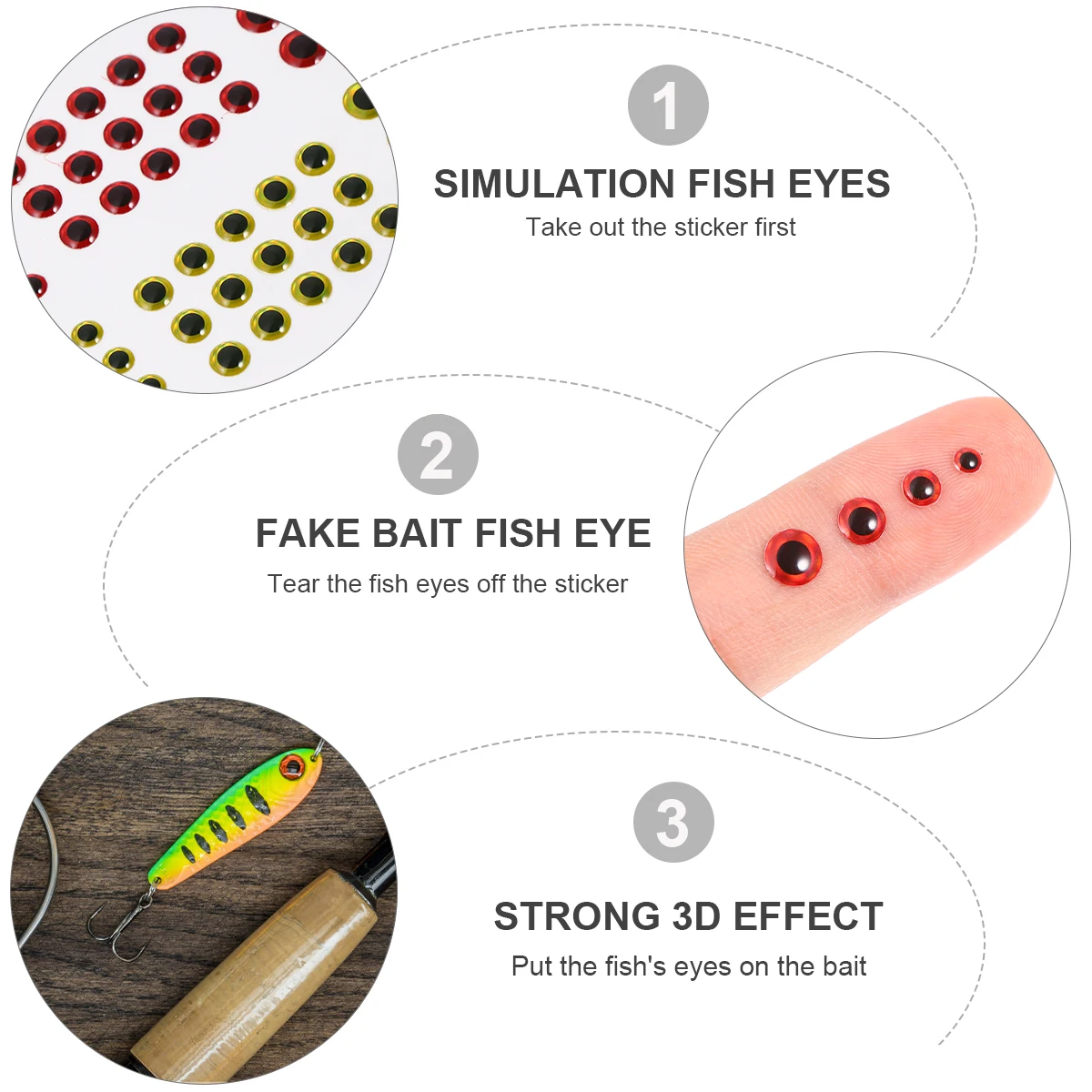 3D Fishing Lure Eyes 4 Sheets Fake Baits DIY Fly Tying Materials Durable Lightweight Realistic Holographic Design
3D Fishing Lure Eyes 4 Sheets Fake Baits DIY Fly Tying Materials Durable Lightweight Realistic Holographic Design