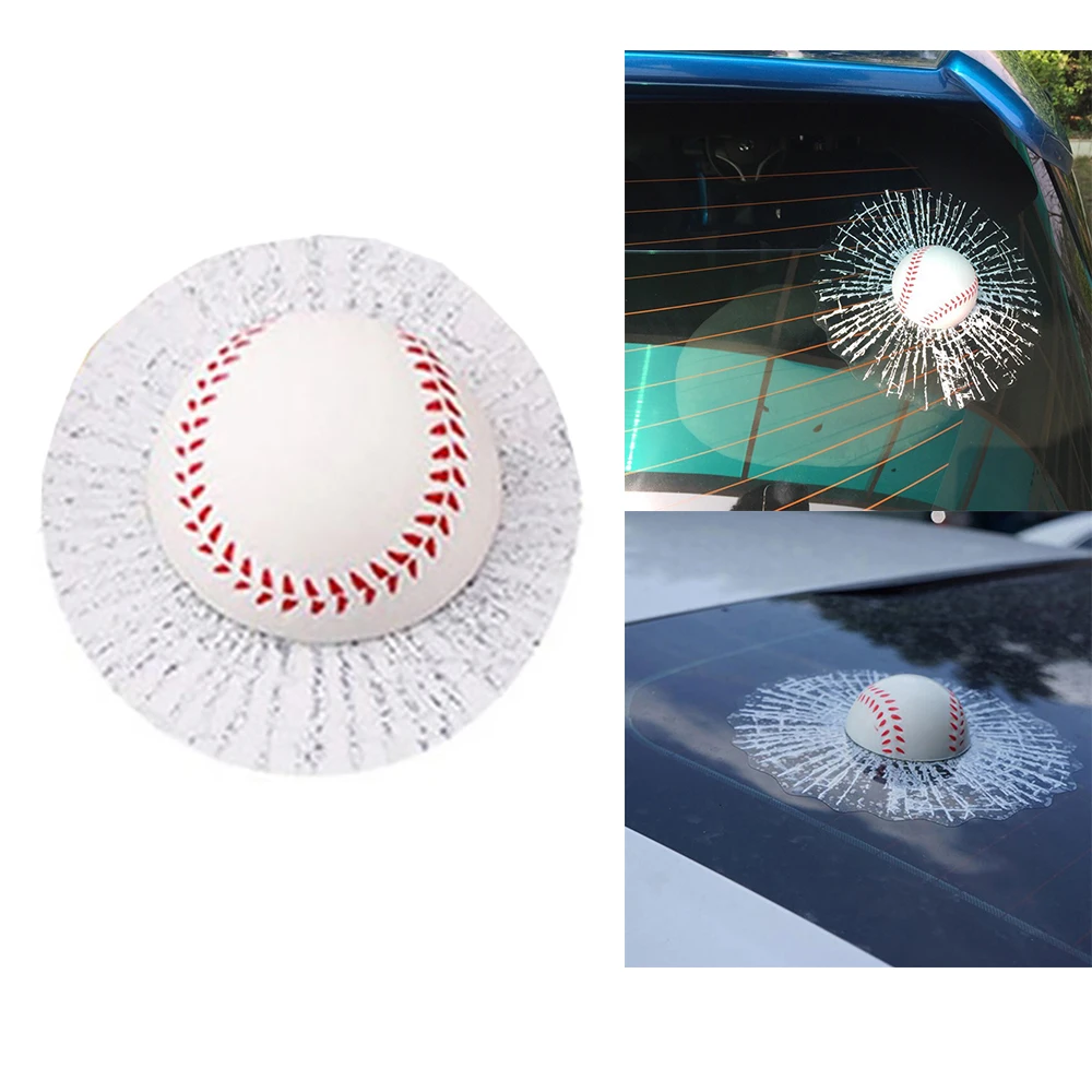 2PCS Car Window Body Windshield 3D Simulation Baseball Ball Hit Crack Decal Sticker
2PCS Car Window Body Windshield 3D Simulation Baseball Ball Hit Crack Decal Sticker