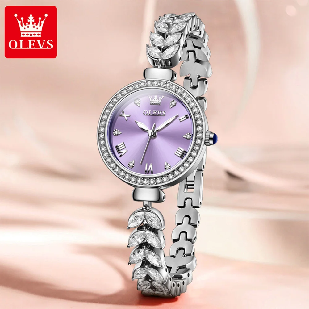 OLEVS Top Brand Fashion Bracelet Quartz Watch Women Stainless Steel Waterproof Luxury Crystal Diamond Women Watches Montre Femme
OLEVS Top Brand Fashion Bracelet Quartz Watch Women Stainless Steel Waterproof Luxury Crystal Diamond Women Watches Montre Femme