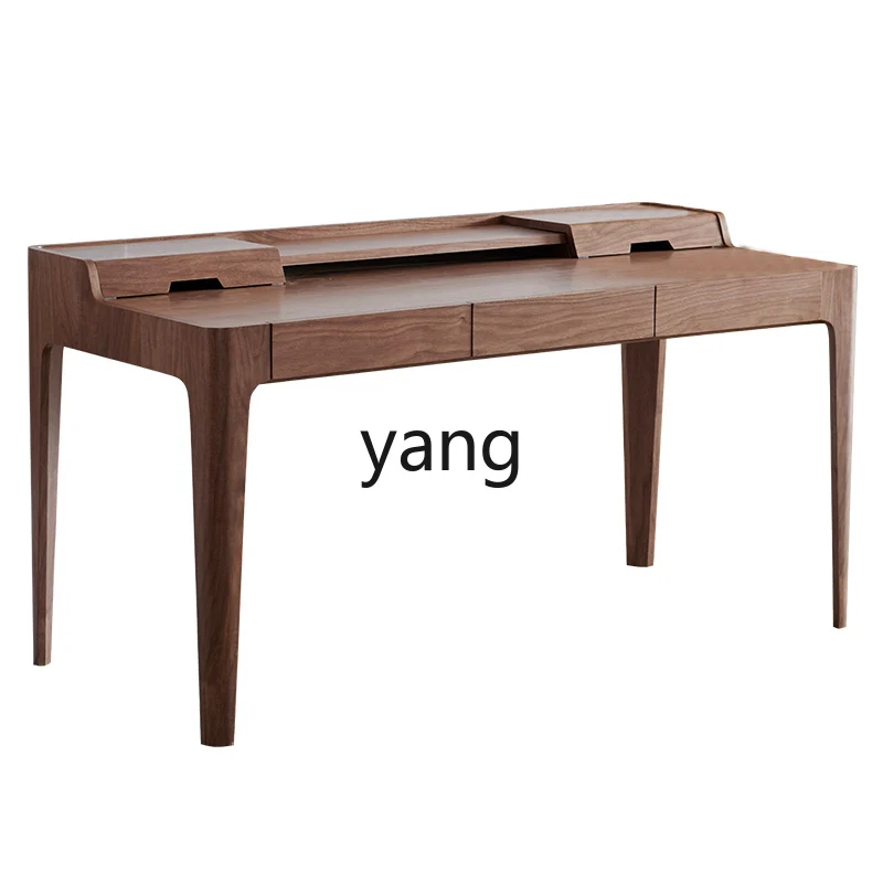 LTT Modern Simple Desk Walnut Writing Desk Household Solid Wood Desk
LTT Modern Simple Desk Walnut Writing Desk Household Solid Wood Desk