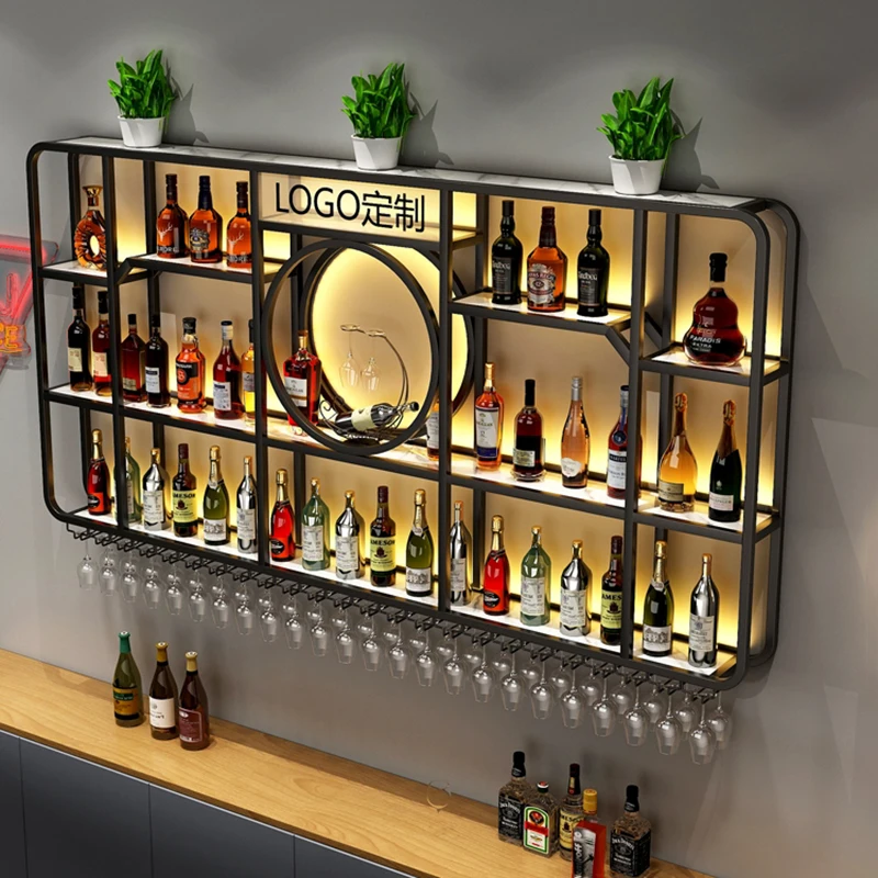 Wall Mount Large Bar Cabinet Storage Lattice Drying Multifunction Display Houses Metal Frame Wine Rack Modern Wijnrek Furniture
Wall Mount Large Bar Cabinet Storage Lattice Drying Multifunction Display Houses Metal Frame Wine Rack Modern Wijnrek Furniture