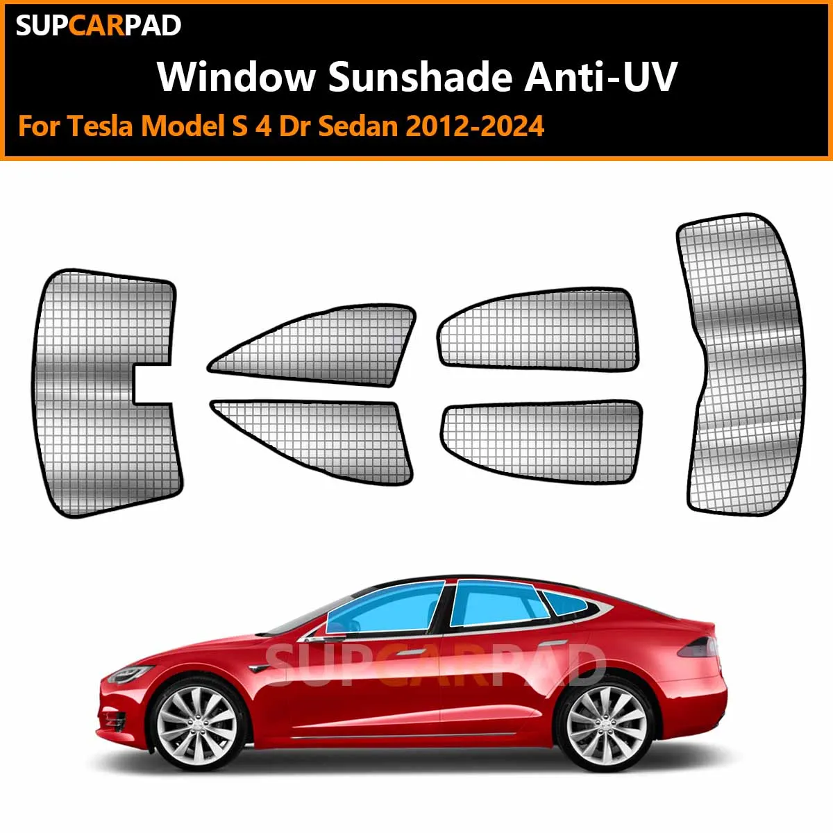 For Tesla Model S 4 Dr Sedan 2012-2024 Custom Car Window Sunshade Anti-UV Car Sun Window Visors Sunshade Covers Accessories
For Tesla Model S 4 Dr Sedan 2012-2024 Custom Car Window Sunshade Anti-UV Car Sun Window Visors Sunshade Covers Accessories