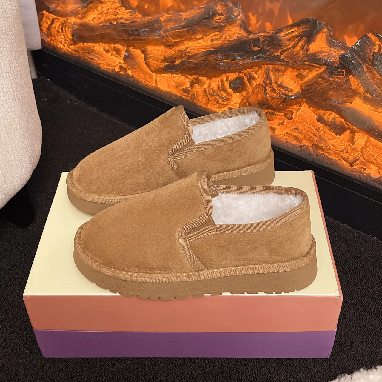 Women's Winter Snow Boots round Toe Thick Bottom Warm Student Fashion Color Retro Cotton Shoes Short Tube Rubber Sole
Women's Winter Snow Boots round Toe Thick Bottom Warm Student Fashion Color Retro Cotton Shoes Short Tube Rubber Sole
