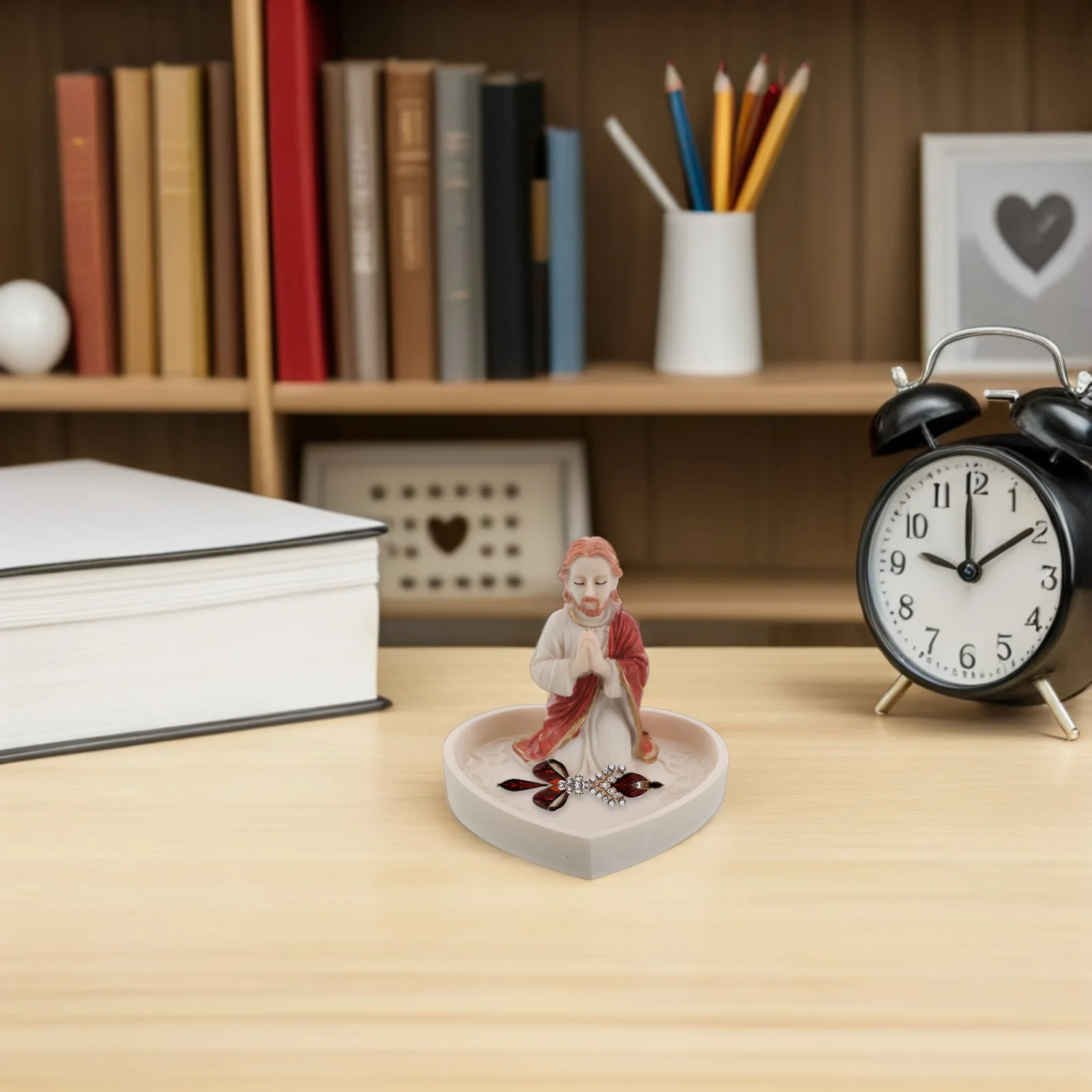 Jesus Resin Rosary Keepsake Case Elegant Catholic Sculpture Jewelry Holder for Prayer Beads Necklace Christian Religious Home
Jesus Resin Rosary Keepsake Case Elegant Catholic Sculpture Jewelry Holder for Prayer Beads Necklace Christian Religious Home