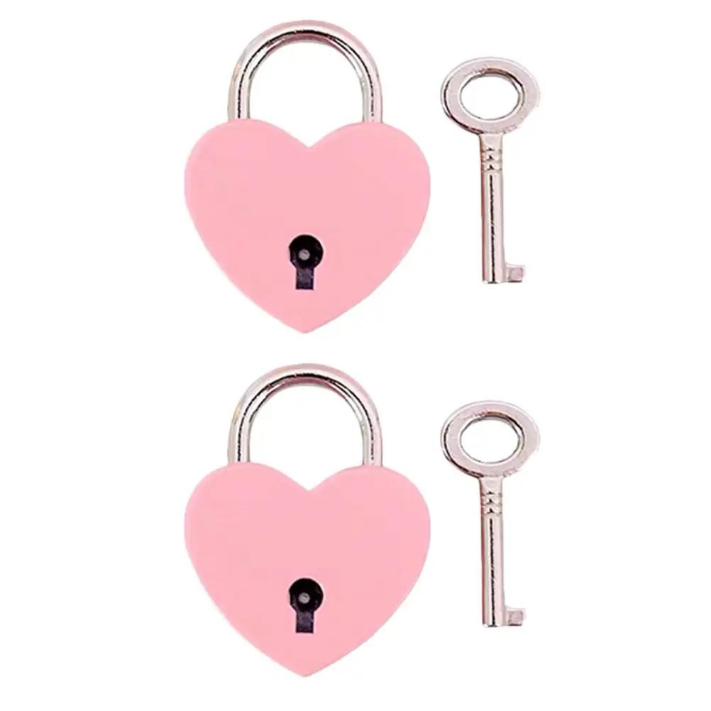2pcs Heart-Shaped Padlock Small Size Lightweight Dorm Door Drawer Suitcase Diary Cabinet Lock Multi-functional Security
2pcs Heart-Shaped Padlock Small Size Lightweight Dorm Door Drawer Suitcase Diary Cabinet Lock Multi-functional Security