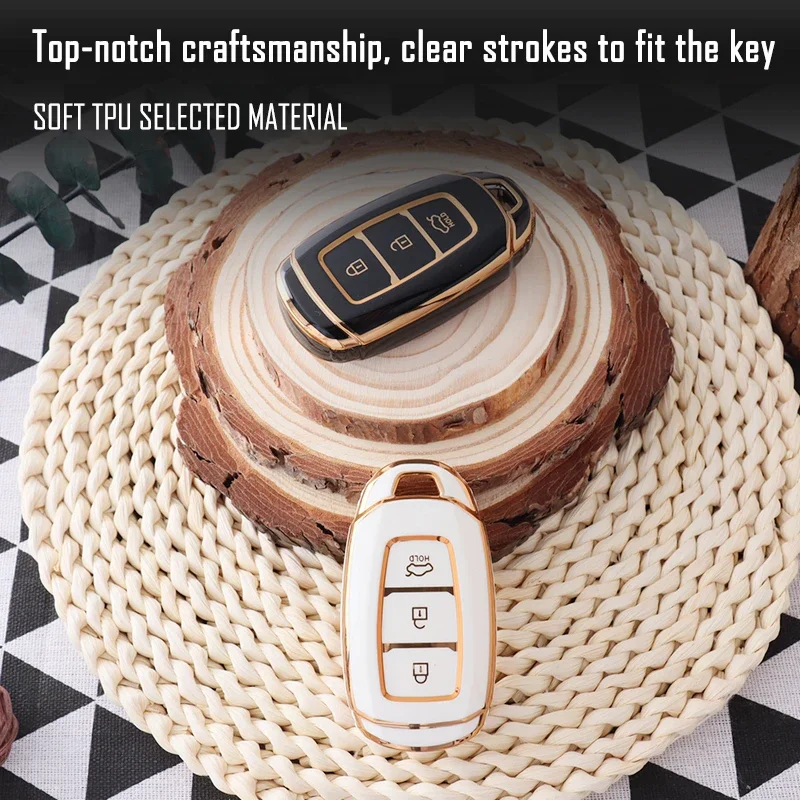 TPU Car Key Case Cover Fob For Hyundai Santa I30 IX35 Encino Kona Solaris Accent Fe Azera Grandeur Elantra Key Shell Accessories
TPU Car Key Case Cover Fob For Hyundai Santa I30 IX35 Encino Kona Solaris Accent Fe Azera Grandeur Elantra Key Shell Accessories