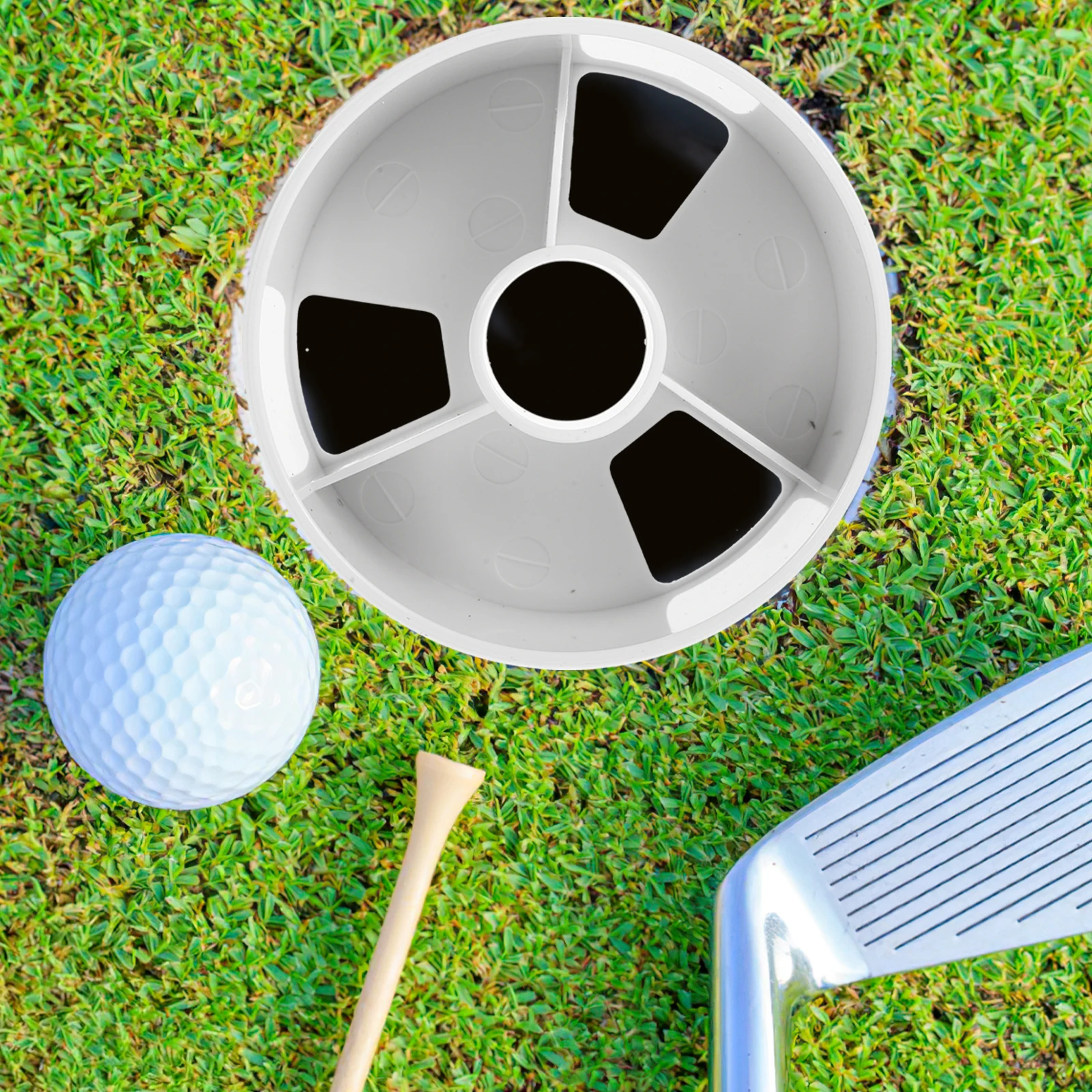 2 pcs Plastic Putting Cup 10.5X10.5X10Cm Golf Hole Protector Flag Support Backyard Training Accessory
2 pcs Plastic Putting Cup 10.5X10.5X10Cm Golf Hole Protector Flag Support Backyard Training Accessory