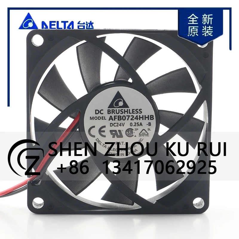 Delta 12V 48V DC24V 0.25A AC EC 7015 70X70X15MM 7CM Cabinet Inverter High air Volume Chassis Ball Bearing AFB0724HHB Cooling Fan
Delta 12V 48V DC24V 0.25A AC EC 7015 70X70X15MM 7CM Cabinet Inverter High air Volume Chassis Ball Bearing AFB0724HHB Cooling Fan