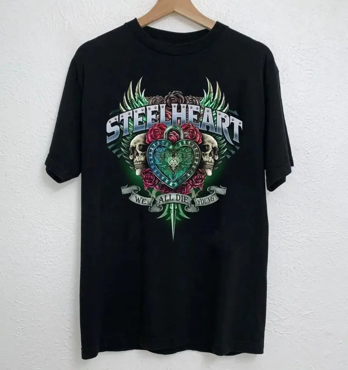New Rare Steelheart Band Logo Classic Black All Size Gift For Fan Shirt Ah1873
New Rare Steelheart Band Logo Classic Black All Size Gift For Fan Shirt Ah1873