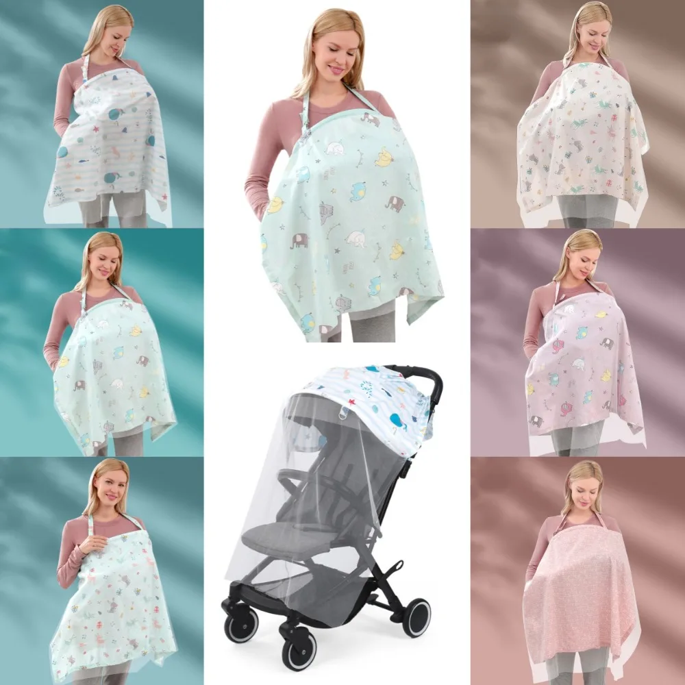 Mesh Breastfeeding Cover Cartoon Adjustable Outdoor Nursing Towel Cotton Feeding Cover Baby Stroller Blanket
Mesh Breastfeeding Cover Cartoon Adjustable Outdoor Nursing Towel Cotton Feeding Cover Baby Stroller Blanket