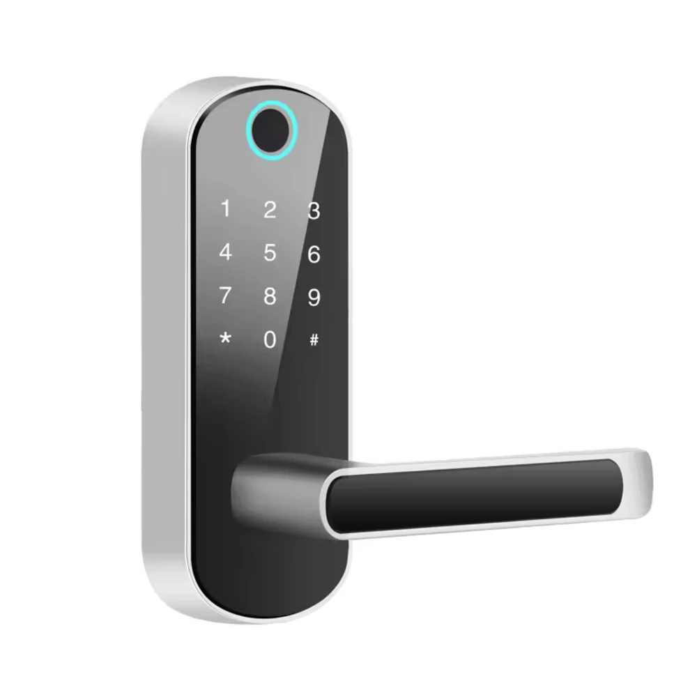 Fingerprint & RFID Security Intelligent Lock for Wood Doors WiFi APP Password Unlock for Hotels
Fingerprint & RFID Security Intelligent Lock for Wood Doors WiFi APP Password Unlock for Hotels