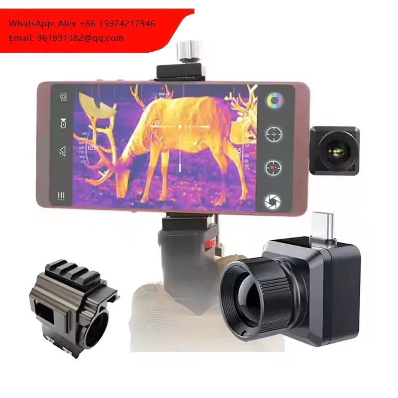T2Pro Thermal Imager Infrared Night Vision Mobile Phone IOS Android For Hunting Outdoor Search 256x192 Infrared Camera
T2Pro Thermal Imager Infrared Night Vision Mobile Phone IOS Android For Hunting Outdoor Search 256x192 Infrared Camera
