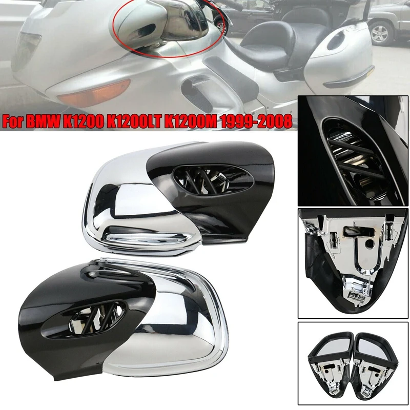 Black & Chrome Motorcycle Rearview Side Mirrors Suitable For-BMW K1200 K1200LT K1200M 1999-2008
Black & Chrome Motorcycle Rearview Side Mirrors Suitable For-BMW K1200 K1200LT K1200M 1999-2008