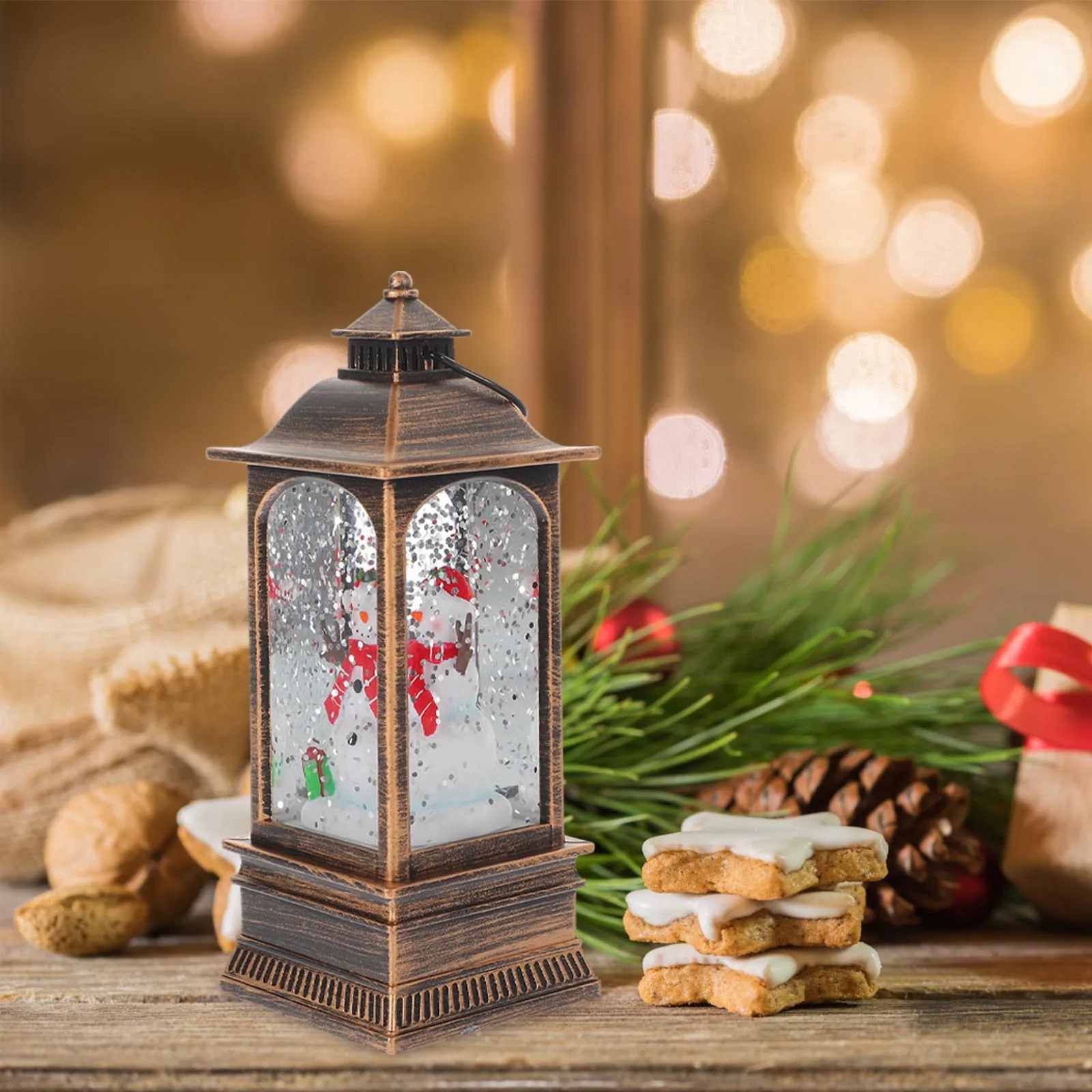 Snowman Oil Light Holiday Decor Desktop Christmas Xmas Party Portable Plastic Night Lamp Luminous Ornament Festive Adornment
Snowman Oil Light Holiday Decor Desktop Christmas Xmas Party Portable Plastic Night Lamp Luminous Ornament Festive Adornment