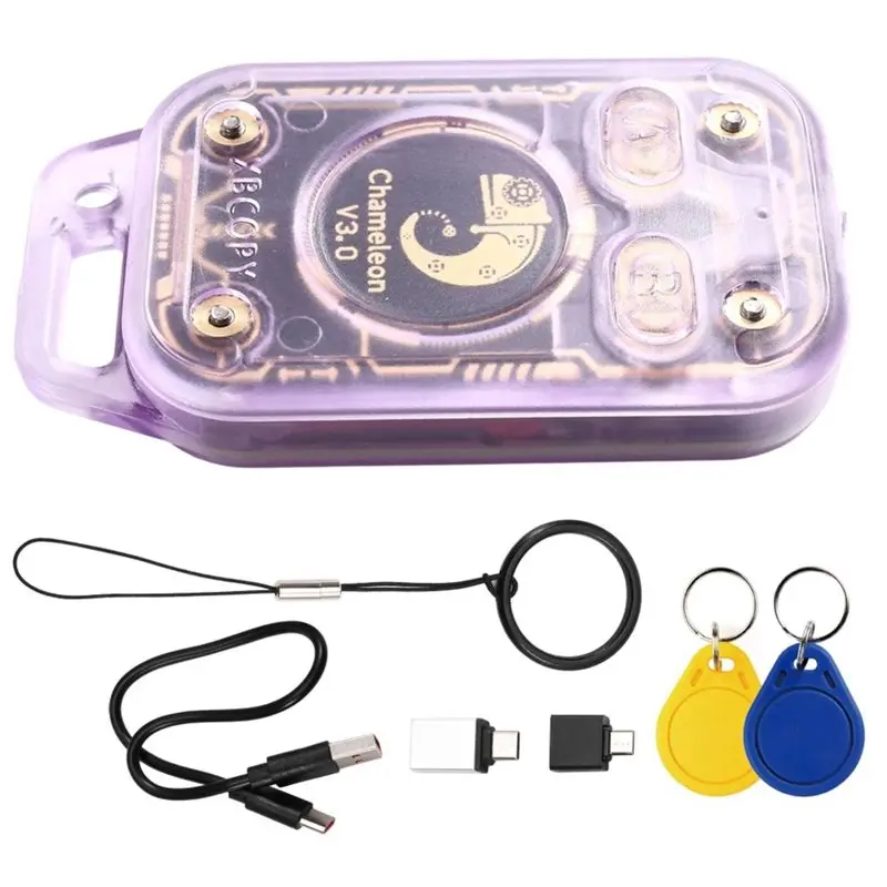 PHILE-Chameleon V3.0 Reader Writer+ 2XUID Keychain ID IC 125K 13.56M RFID Smart Chip Reader Smart Card Emulator Tag Copyer
PHILE-Chameleon V3.0 Reader Writer+ 2XUID Keychain ID IC 125K 13.56M RFID Smart Chip Reader Smart Card Emulator Tag Copyer