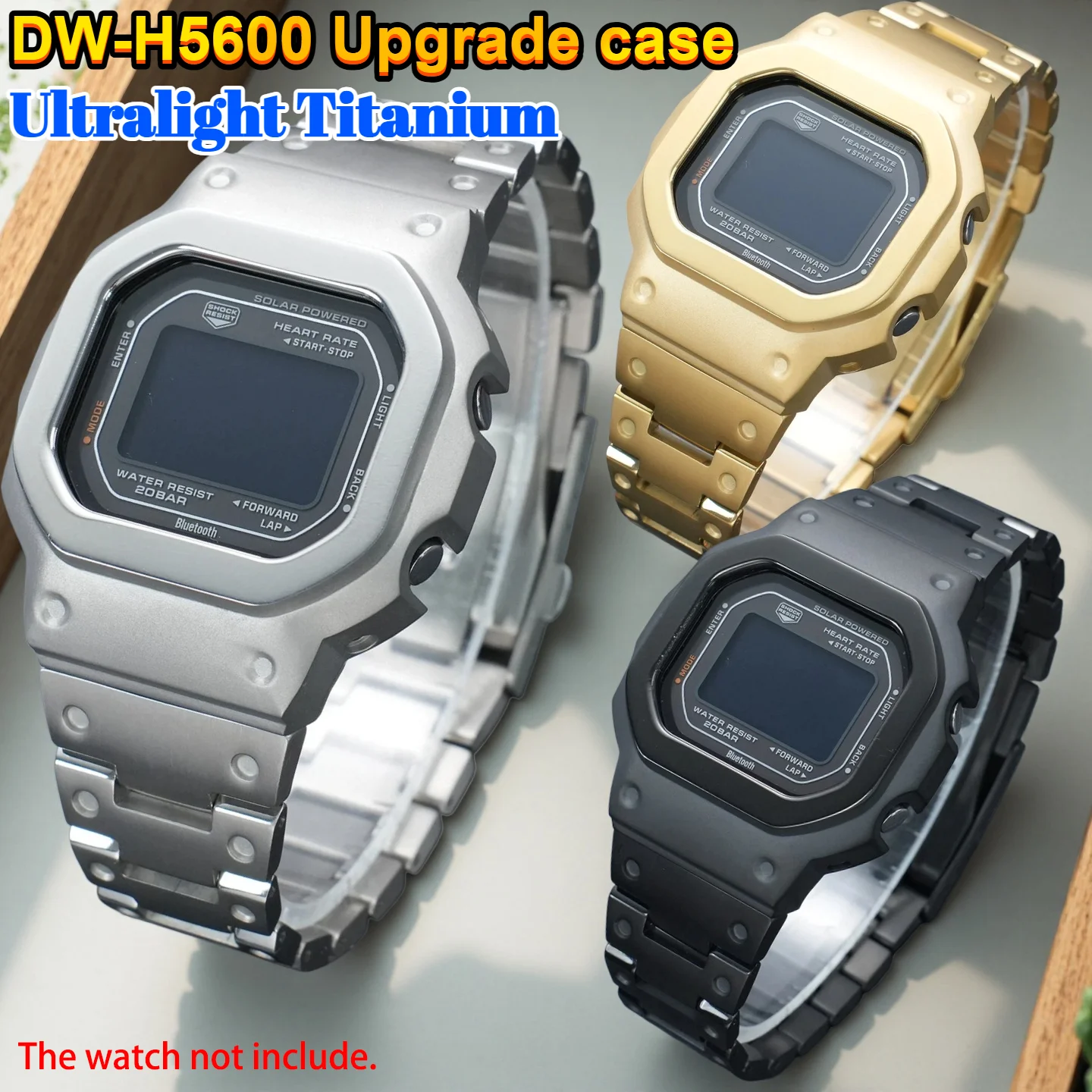 Металлический ремешок для часов Casio G-Shock DW-H5600 (DWH5600, dw h5600) из ультралегкого титана с матовой отделкой и безелем.
Металлический ремешок для часов Casio G-Shock DW-H5600 (DWH5600, dw h5600) из ультралегкого титана с матовой отделкой и безелем.