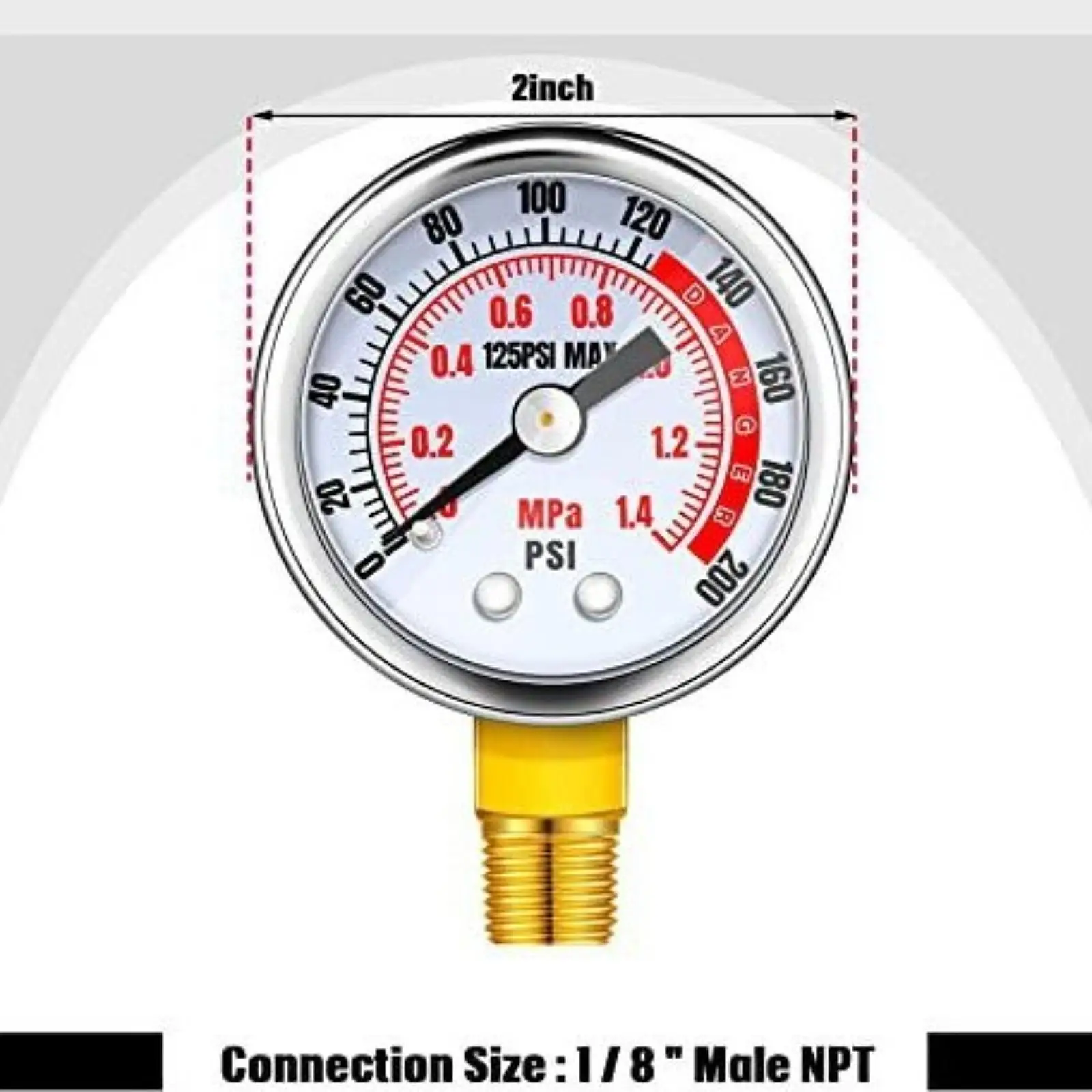 Brass Air Tank Valve Kit 4 Feet PVC Hose 1/4" Female Hose Port 5cm Dial Professional 1/2" Male NPT Tank Side Sturdy Valve
Brass Air Tank Valve Kit 4 Feet PVC Hose 1/4" Female Hose Port 5cm Dial Professional 1/2" Male NPT Tank Side Sturdy Valve
