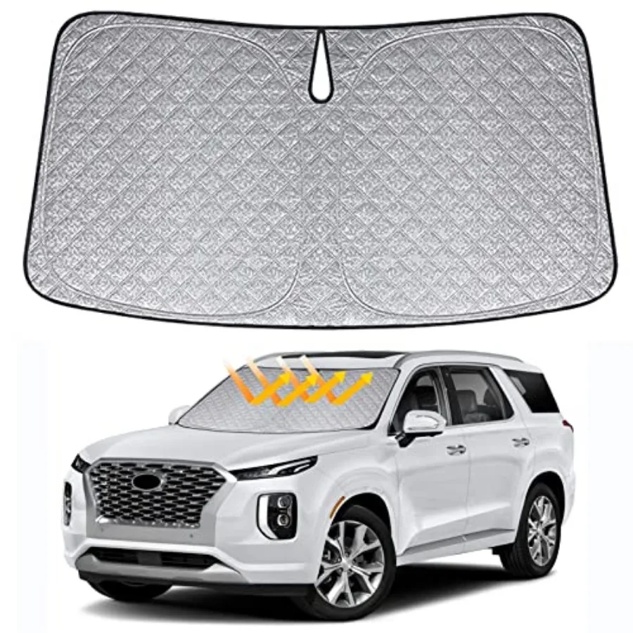 Windshield Sun Shade Compatible with Hyundai Palisade 2020 2021 2022 2023 2024 2025, 6-Layer Foldable Front Window Sunshade Ref
Windshield Sun Shade Compatible with Hyundai Palisade 2020 2021 2022 2023 2024 2025, 6-Layer Foldable Front Window Sunshade Ref