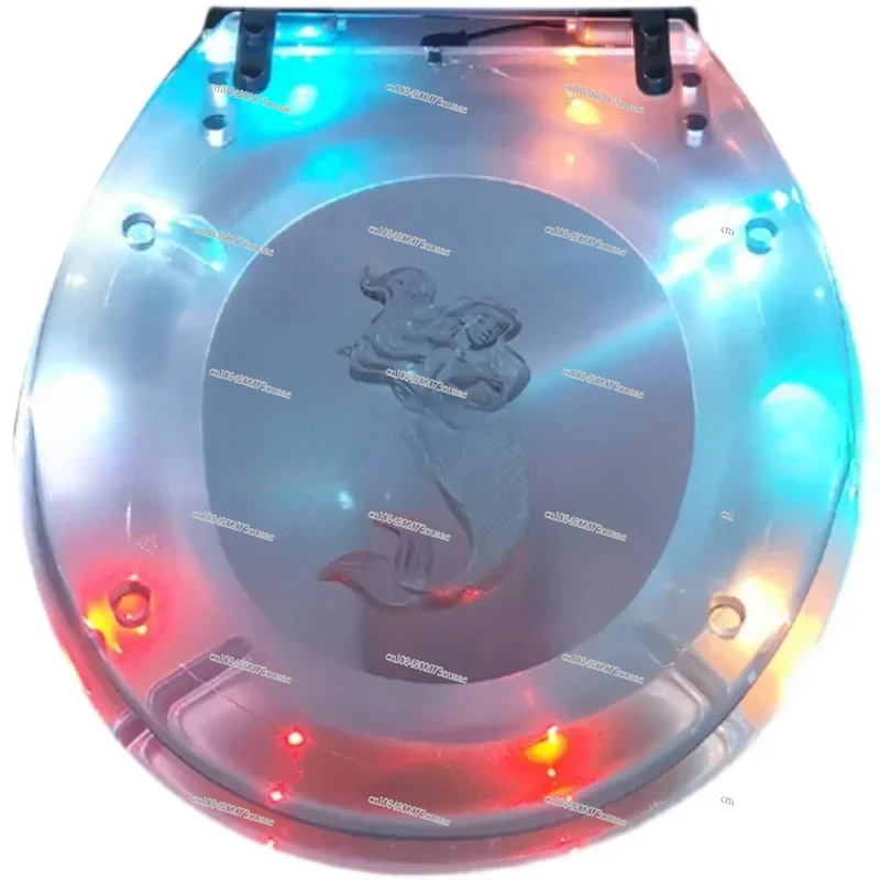 Toilet Seat Ring with LED Light, Transparent Cover, Stainless Steel Buffer, Quick Release Hinge, OUV
Toilet Seat Ring with LED Light, Transparent Cover, Stainless Steel Buffer, Quick Release Hinge, OUV