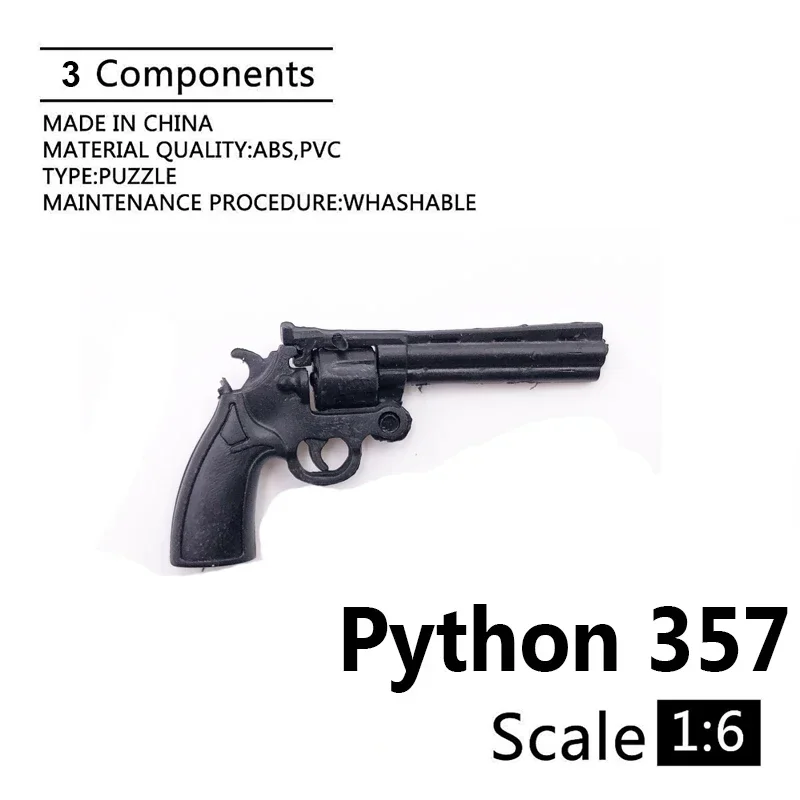 1:6 Cole Python 357 Револьвер 4D модель пистолета для 12 "фигурки пластиковый черный солдат оружие аксессуар
1:6 Cole Python 357 Револьвер 4D модель пистолета для 12 "фигурки пластиковый черный солдат оружие аксессуар