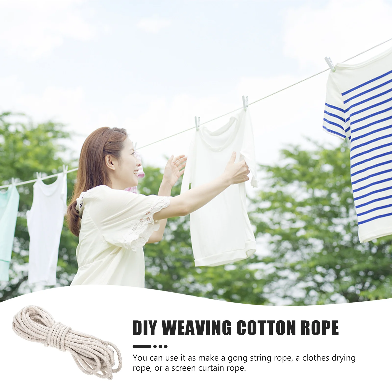 1 Roll Premium Cotton Rope 3Mm Braided For Diy Weaving Handmade Crafts Hanging Tapestry Decor String Cord Supply
1 Roll Premium Cotton Rope 3Mm Braided For Diy Weaving Handmade Crafts Hanging Tapestry Decor String Cord Supply