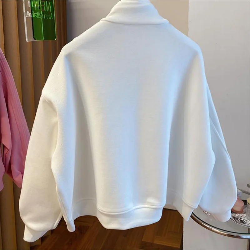 College Style Stripe Track Jacket Women Spring Autumn Stand Collar Zipper Windbreak Fashion Korean Loose Casual Outwear Female
College Style Stripe Track Jacket Women Spring Autumn Stand Collar Zipper Windbreak Fashion Korean Loose Casual Outwear Female