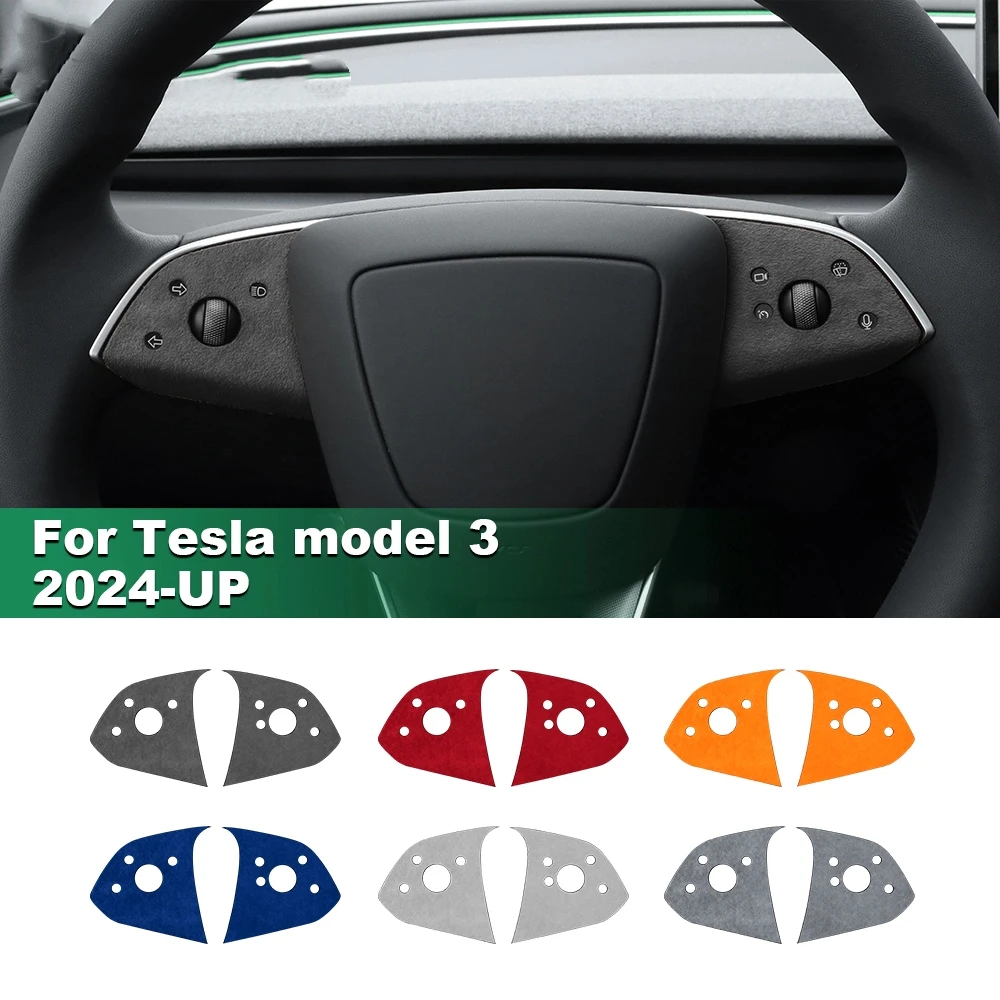 Suede Steering Wheel Panel Trim Stickers for Tesla Model 3 Highland 2024-Up Decor Car Interior Accessories
Suede Steering Wheel Panel Trim Stickers for Tesla Model 3 Highland 2024-Up Decor Car Interior Accessories