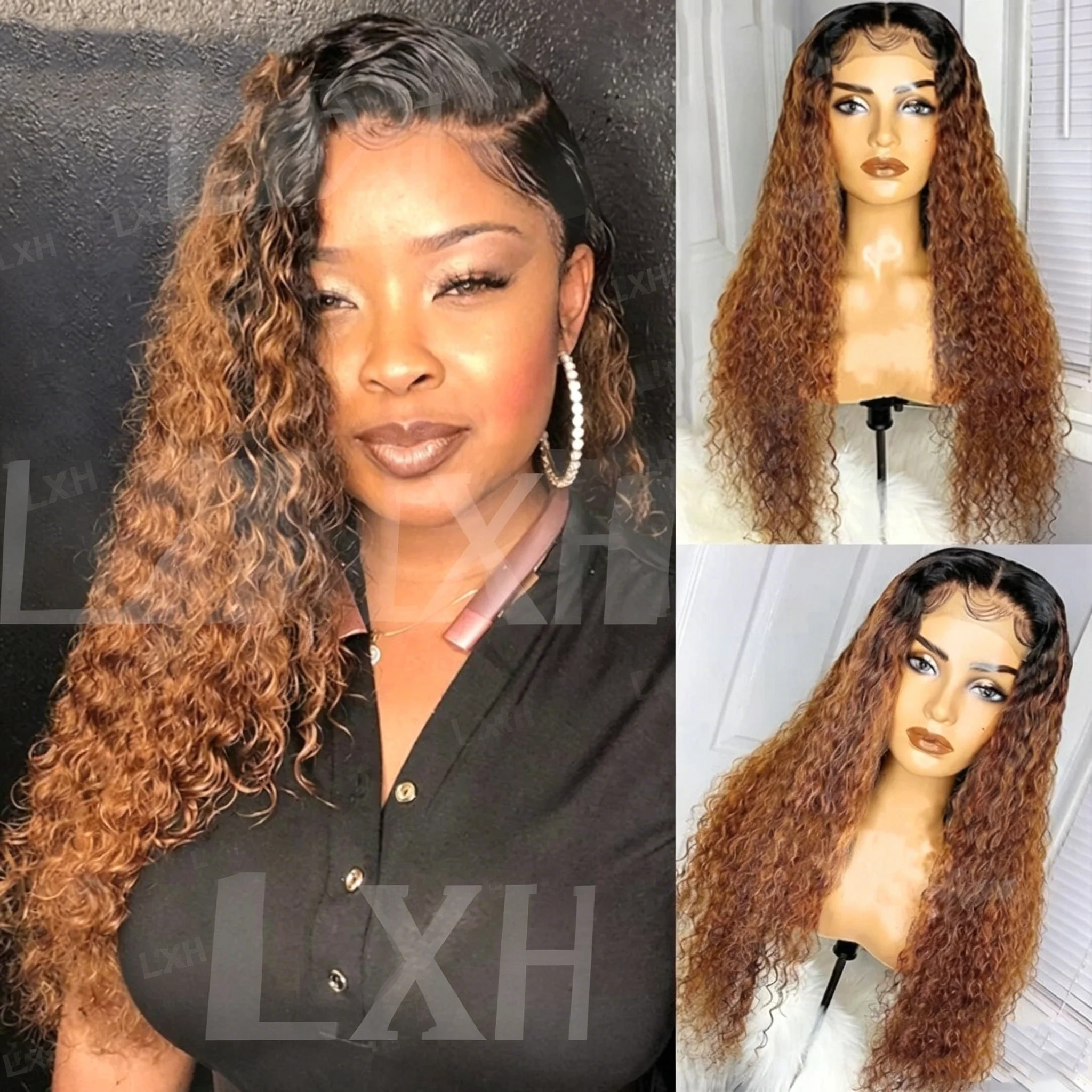 26Inch Long Ombre Blonde Brown Glueless 180Density Kinky Curly Lace Front Wig For Women Baby Hair Synthetic Preplucked Daily
26Inch Long Ombre Blonde Brown Glueless 180Density Kinky Curly Lace Front Wig For Women Baby Hair Synthetic Preplucked Daily