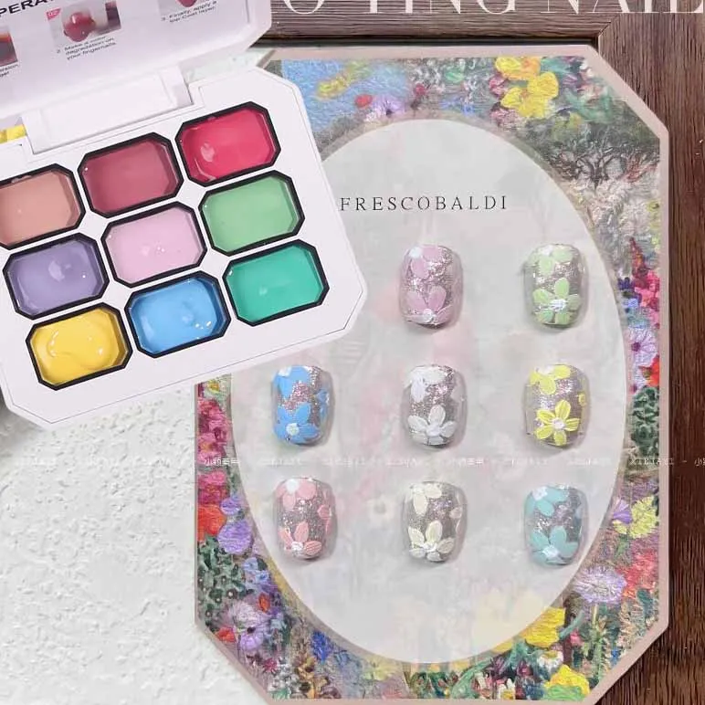 9-Color/Set 9 In 1 Gradient Nail Stamping Pattern Gradient Effect Nail Art Polish Set Pat Painting Nail Gel Ideal Christmas Gift
9-Color/Set 9 In 1 Gradient Nail Stamping Pattern Gradient Effect Nail Art Polish Set Pat Painting Nail Gel Ideal Christmas Gift
