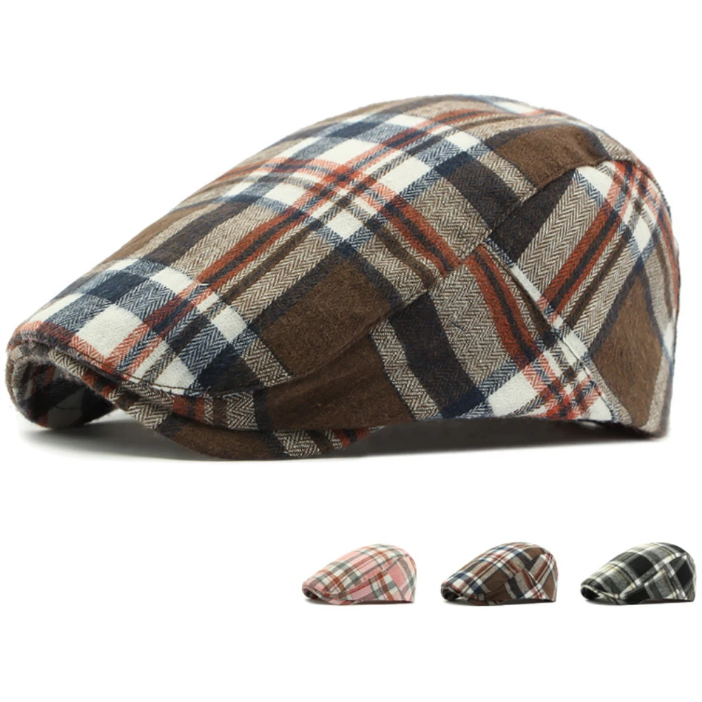 HT4697 Men Women Berets Vintage Plaid Artist Painter Beret Hat New Spring Summer Adjustable Ivy Flat Cap Male Female Beret Caps
HT4697 Men Women Berets Vintage Plaid Artist Painter Beret Hat New Spring Summer Adjustable Ivy Flat Cap Male Female Beret Caps