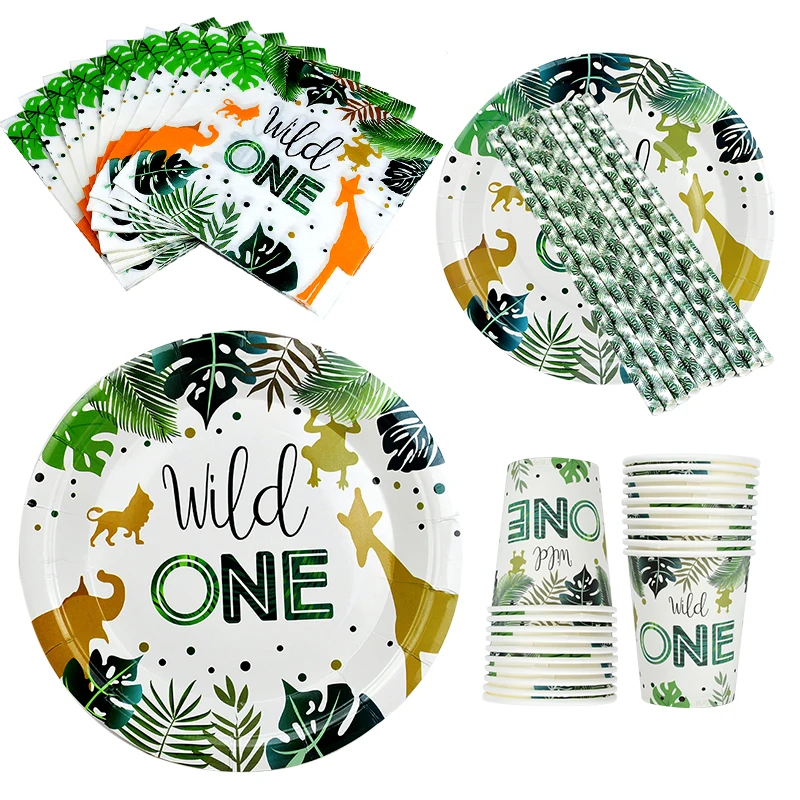 50Pcs Wild One Jungle Birthday Party Decoration Disposable Tableware Set Paper Plates Napkins Cup Boy Birthday Theme Party Decor
50Pcs Wild One Jungle Birthday Party Decoration Disposable Tableware Set Paper Plates Napkins Cup Boy Birthday Theme Party Decor