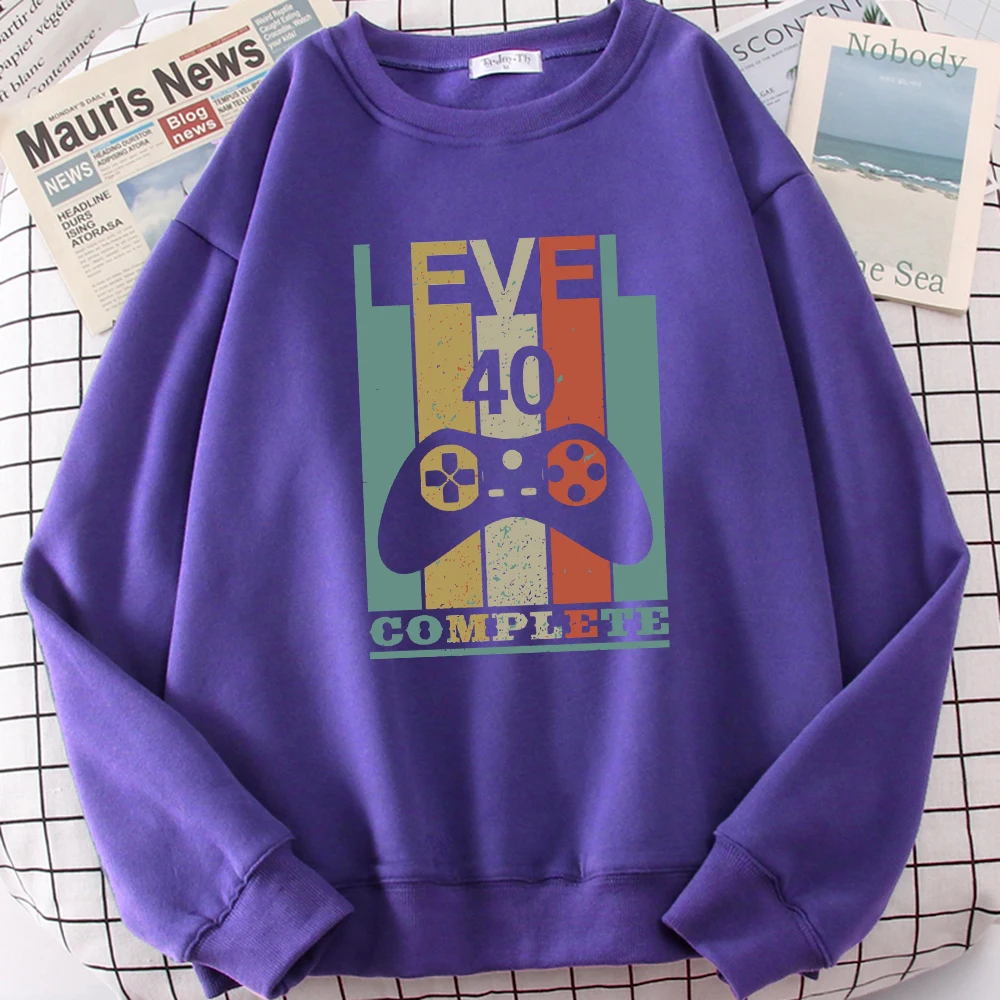 Level Game 40 Complete Design Female Sweatshirts Fashion Loose Clothes Casual Crewneck Tops Autumn Fleece Woman Streetwear
Level Game 40 Complete Design Female Sweatshirts Fashion Loose Clothes Casual Crewneck Tops Autumn Fleece Woman Streetwear