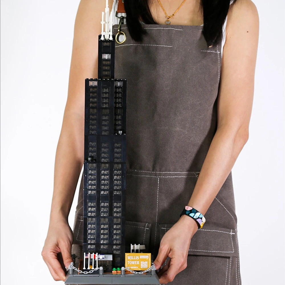 Modern Famous Landmark Architecture Building Block United States Chicago Willis Tower Brick Educational Toy Collection For Gift
Modern Famous Landmark Architecture Building Block United States Chicago Willis Tower Brick Educational Toy Collection For Gift