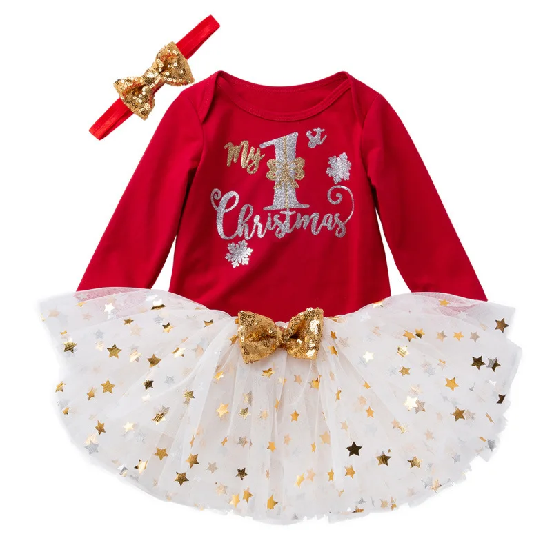 Newborn Kids Clothes Sets for Christmas Infant Children's Festival Clothes Baby Girls Romper+TUTU Skirt+Headband 3Pcs Suit 
Newborn Kids Clothes Sets for Christmas Infant Children's Festival Clothes Baby Girls Romper+TUTU Skirt+Headband 3Pcs Suit