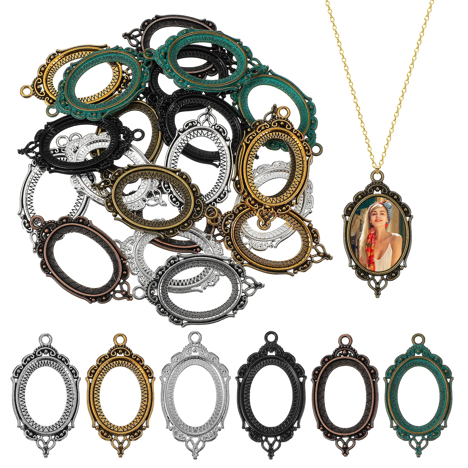 21 шт. Изысканные заготовки для кулонов из сплава, овальные основы для самостоятельного изготовления украшений, фото-шармов, аксессуаров для косплея и рукоделия
21 шт. Изысканные заготовки для кулонов из сплава, овальные основы для самостоятельного изготовления украшений, фото-шармов, аксессуаров для косплея и рукоделия