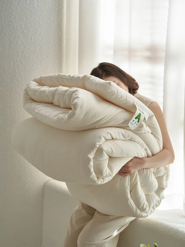 Thickened A-Class Soy Protein Fiber Quilt Core All-Season Soft Single Double Bedding Durable Warmth Retention Envelope Stitch
Thickened A-Class Soy Protein Fiber Quilt Core All-Season Soft Single Double Bedding Durable Warmth Retention Envelope Stitch
