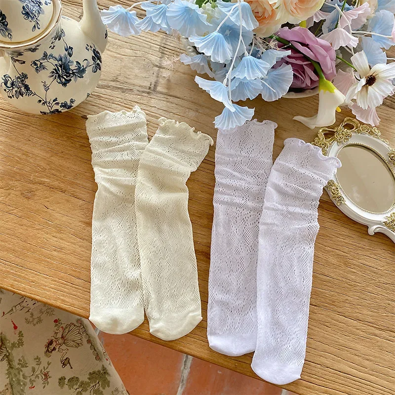 Sexy Lace Floral Knee Socks Mesh Fishnet Stockings Women Hollow Out Women Stockings JK Lolita Sweet Girls Ruffle Socks
Sexy Lace Floral Knee Socks Mesh Fishnet Stockings Women Hollow Out Women Stockings JK Lolita Sweet Girls Ruffle Socks