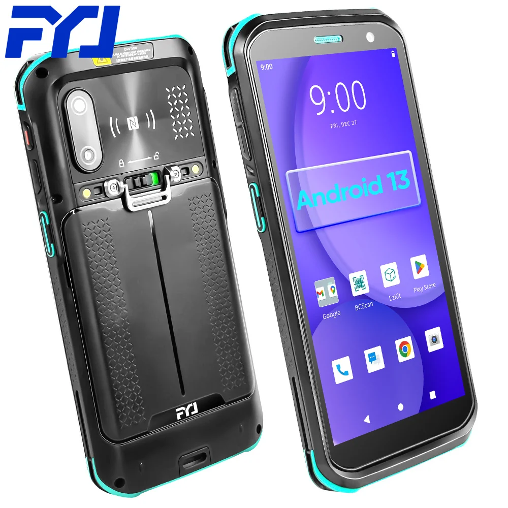 F9825 5.5" IP68 Android 13 Handheld Computer 8-Core 2.2GHz Rugged PDA Barcode Scanner Industrial Mobile Data Terminal
F9825 5.5" IP68 Android 13 Handheld Computer 8-Core 2.2GHz Rugged PDA Barcode Scanner Industrial Mobile Data Terminal