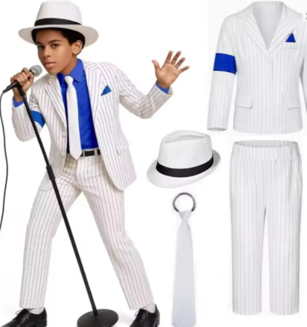 Jackson Performance Cosplay Suit White Striped Blazer Set Stage Show Iconic Bold Concert Tribute Look
Jackson Performance Cosplay Suit White Striped Blazer Set Stage Show Iconic Bold Concert Tribute Look