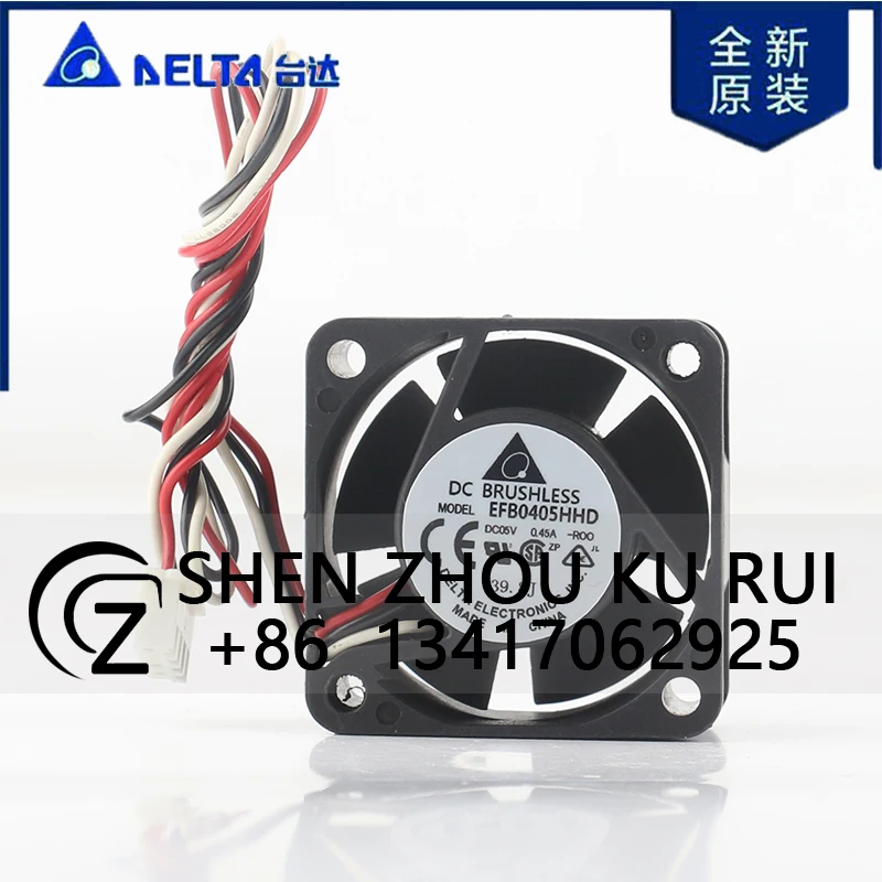 Case fan Delta DC 5V 0.45A AC EC 4020 40X40X20MM 4CM Double Ball Power Supply Large air Volume EFB0405HHD-ROO Cooling Fan
Case fan Delta DC 5V 0.45A AC EC 4020 40X40X20MM 4CM Double Ball Power Supply Large air Volume EFB0405HHD-ROO Cooling Fan