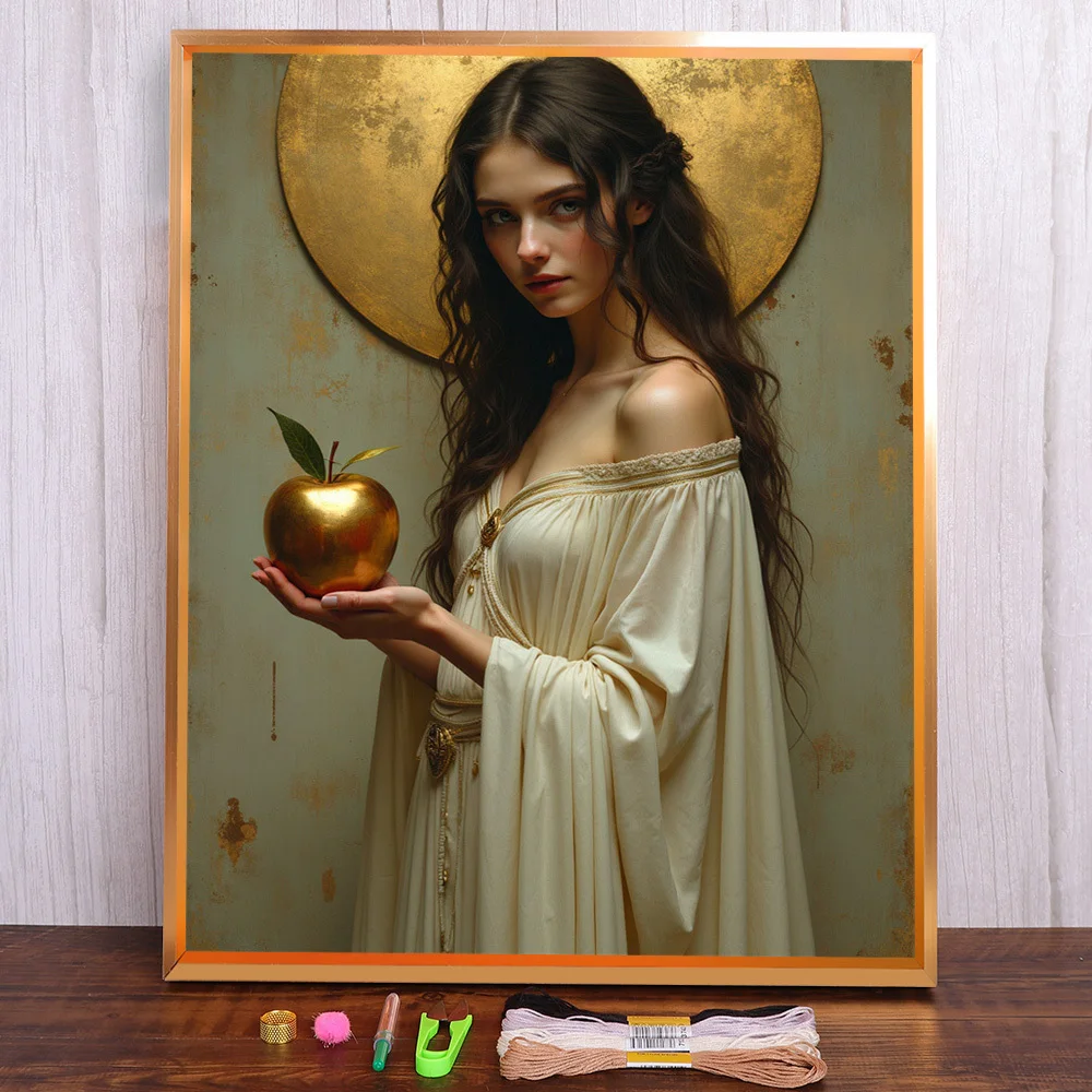 Portrait Eve Pre-Printed Cross-Stitch Complete Kit Embroidery Handiwork Hobby Needlework Handicraft Gift For Adults Wholesale
Portrait Eve Pre-Printed Cross-Stitch Complete Kit Embroidery Handiwork Hobby Needlework Handicraft Gift For Adults Wholesale