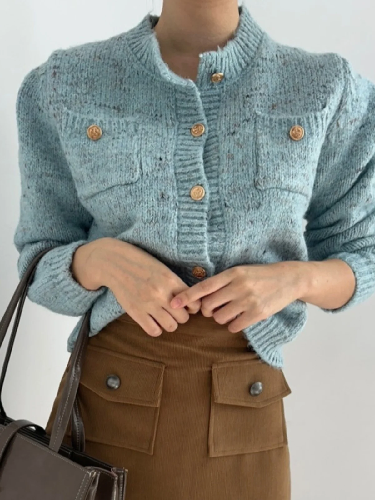 Korean Sle Knitted Open Cardigan Women's Long Sve round Ne Single Button Sweater Coat Warmth Autumn Winter Faion
Korean Sle Knitted Open Cardigan Women's Long Sve round Ne Single Button Sweater Coat Warmth Autumn Winter Faion