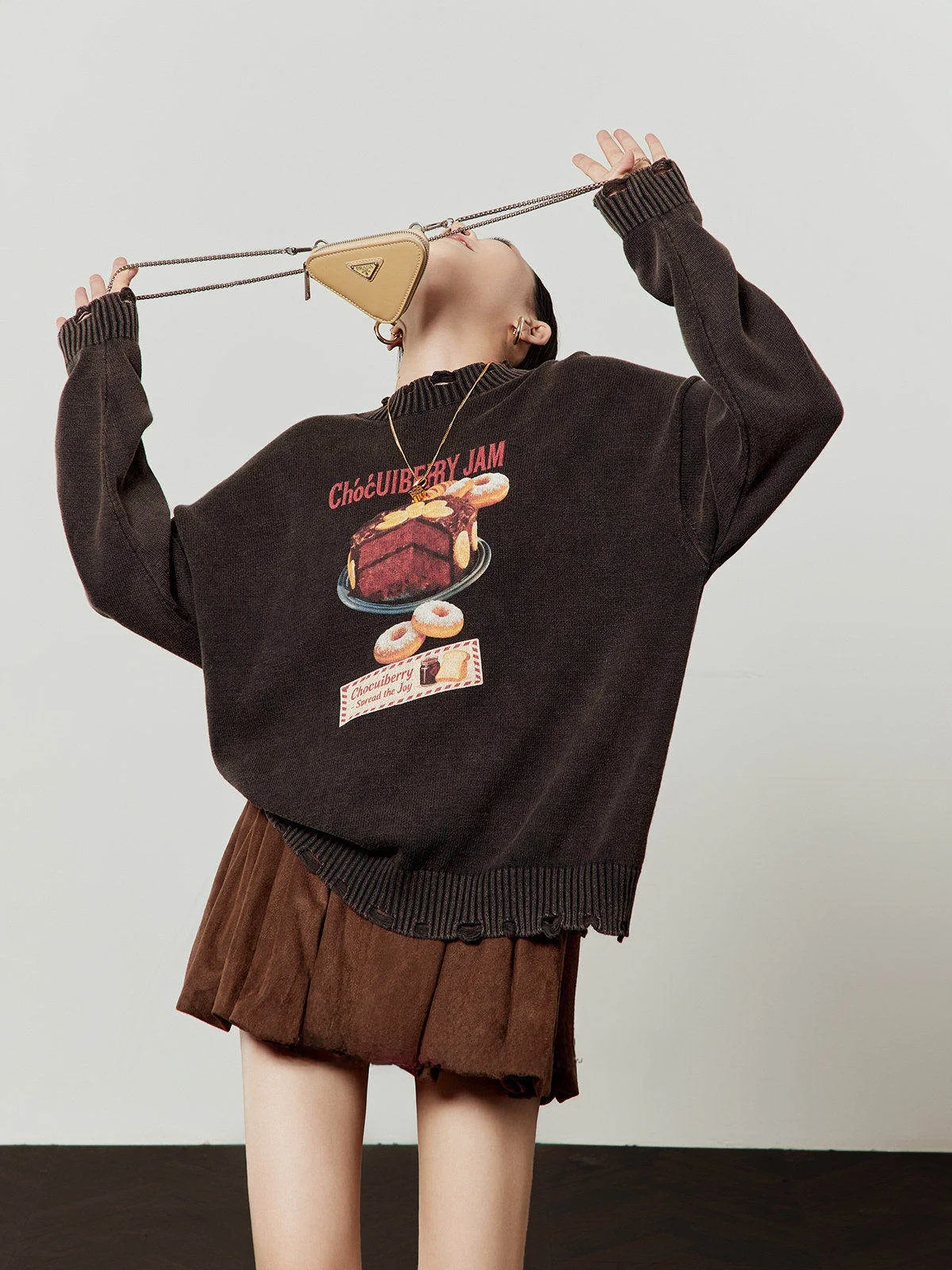 Bla Cake Sle Knitted Sweater Women's Casual Faion Loose Fit Long Sve round Ne Top by Zhou Li Wu Brand
Bla Cake Sle Knitted Sweater Women's Casual Faion Loose Fit Long Sve round Ne Top by Zhou Li Wu Brand