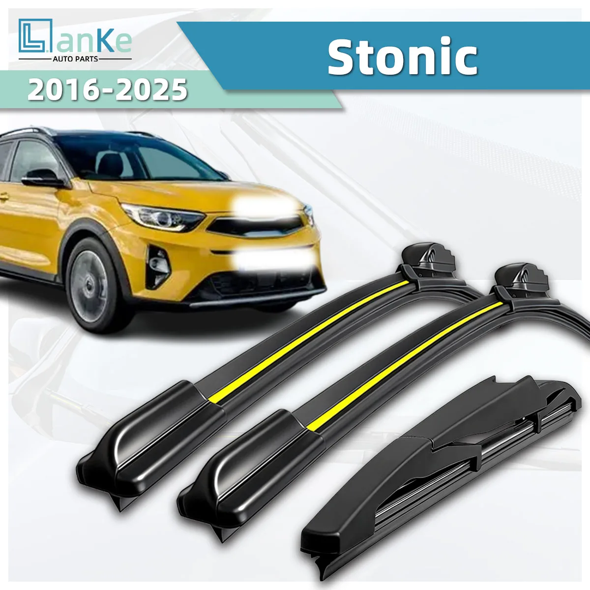 Suitable For KIA Stonic (2016-2025) Car Wiper Blades Natural Rubber Stable And Durable Front Windshield Bidirectional Wiper
Suitable For KIA Stonic (2016-2025) Car Wiper Blades Natural Rubber Stable And Durable Front Windshield Bidirectional Wiper