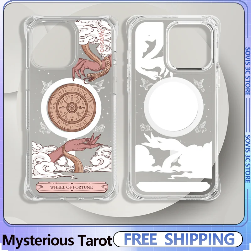 Mystical Tarot Phone Case DIY Magnetic Transparent Phone Protective Case for iPhone 15ProMax/iphone 17ProMax Decorations Gifts
Mystical Tarot Phone Case DIY Magnetic Transparent Phone Protective Case for iPhone 15ProMax/iphone 17ProMax Decorations Gifts